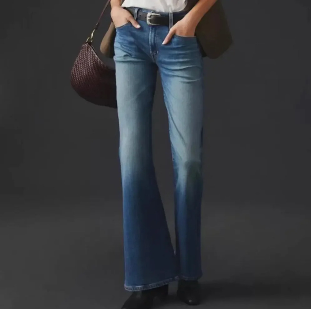 NWT EDWIN USA Lark Mid Rise Bootcut Jeans Flashback Wash 25